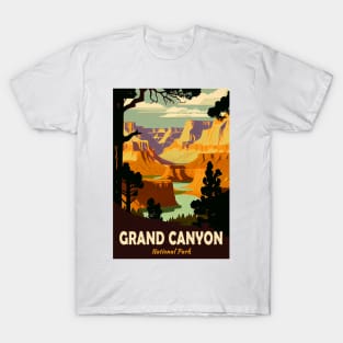 Grand Canyon National Park Vintage Travel Poster T-Shirt